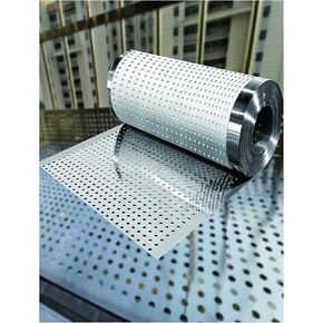 304 Stainless Steel Perforated Metal Sheets - Leak-Proof Window Pads & Balcony Protection, Anti-Theft Design, 40x300cm, Durable Stainless Steel Plate for Home Use in Kuwait