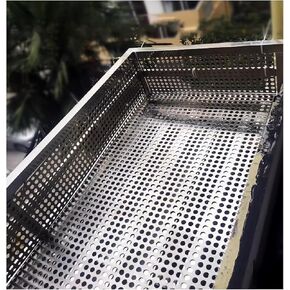 304 Stainless Steel Perforated Sheet - Balcony Protection Anti-Drop Mesh Netting, 30x110 cm Safety Guard for Windows & Outdoor Areas, Durable Safety Solution in Kuwait