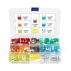 140 Pcs - Car Small Blade ATM Fuse Assortment, 5A 7.5A 10A 15A 20A 25A 30A Small Fuse in Kuwait