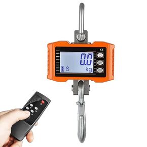 Crane Scale 1000KG 2200LBS Heavy Duty Hanging Scale Digital Crane Scale with Backlit LED Display for Farm Hunting Construction Factory Measuring Tool in Kuwait
