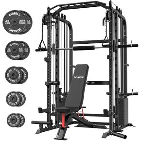 جهاز دونو سميث مع أكوام وزن 220 رطل، نظام صالة الألعاب الرياضية المنزلي متعدد الوظائف، نظام كروس كابل حامل الطاقة، تدريب سحب لأسفل لكامل الجسم in Kuwait