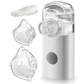 البخاخات المحمولة للحيوانات الأليفة للكلاب والقطط - جهاز استنشاق بالموجات فوق الصوتية المحمول هادئ الهمس مع أقنعة عالمية، آلة رذاذ احترافية من أجل صحة يومية متعددة الأنواع وراحة تنفسية in Kuwait