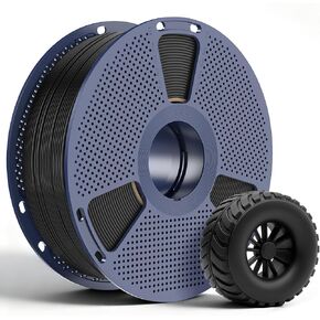 SUNLU TPU Filament 1.75mm, 95A Flexible 3D Printer Filament, Soft TPU 1kg Spool (2.2 lbs), Dimensional Accuracy +/- 0.03mm, Fit Most FDM Printer (Black 1-Pack) in Kuwait