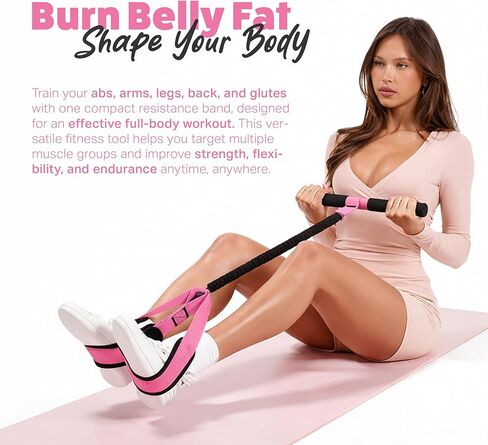 Resistance Bands with Handles, Pedal Resistance Band with Handle for Home Workout, Exercise Bands Resistance Training Equipment in Saudi Arabia
