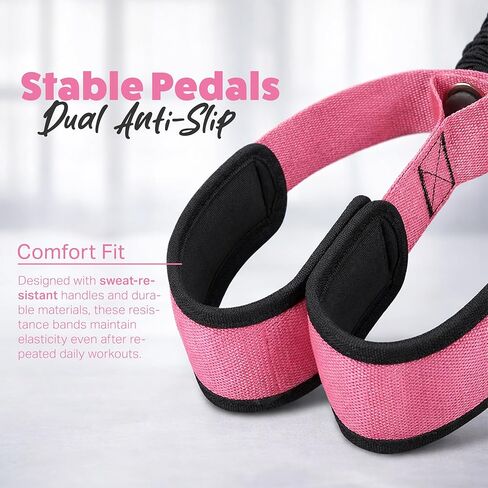 Resistance Bands with Handles, Pedal Resistance Band with Handle for Home Workout, Exercise Bands Resistance Training Equipment in Saudi Arabia