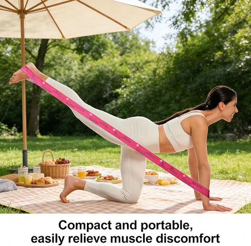 Multi-Loop Resistance Belt for Yoga, Pilates, Stretching and Dance Training - Physical Relaxation Assistance Belt in Saudi Arabia