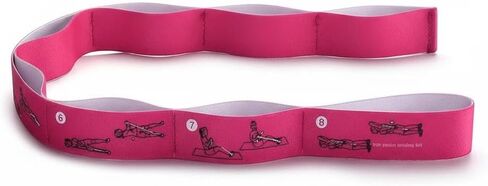 Multi-Loop Resistance Belt for Yoga, Pilates, Stretching and Dance Training - Physical Relaxation Assistance Belt in Saudi Arabia