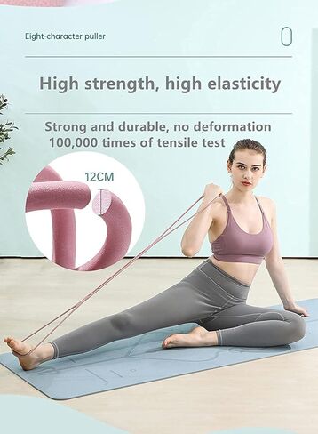 Figure 8 Resistance Bands with Handles for Women, 1 Pack Portable 8 Shape Exercise Band for Strength Training, Yoga, Pilates, Home Workouts in Saudi Arabia