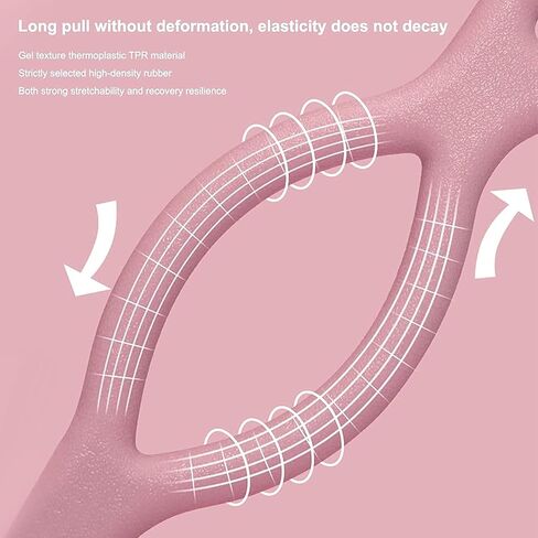 Figure 8 Resistance Bands with Handles for Women, 1 Pack Portable 8 Shape Exercise Band for Strength Training, Yoga, Pilates, Home Workouts in Saudi Arabia