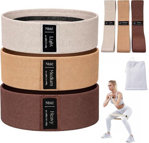 Neutral Resistance Bands Set – Heavy-Duty Exercise Bands for Glutes, Full-Body Strength Training, Home Workouts & Stretching in Saudi Arabia
