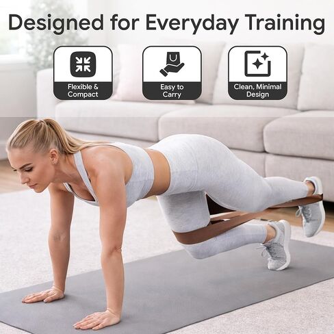 Neutral Resistance Bands Set – Heavy-Duty Exercise Bands for Glutes, Full-Body Strength Training, Home Workouts & Stretching in Saudi Arabia