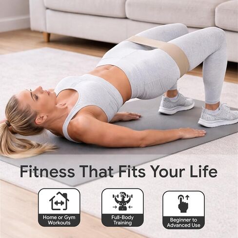 Neutral Resistance Bands Set – Heavy-Duty Exercise Bands for Glutes, Full-Body Strength Training, Home Workouts & Stretching in Saudi Arabia