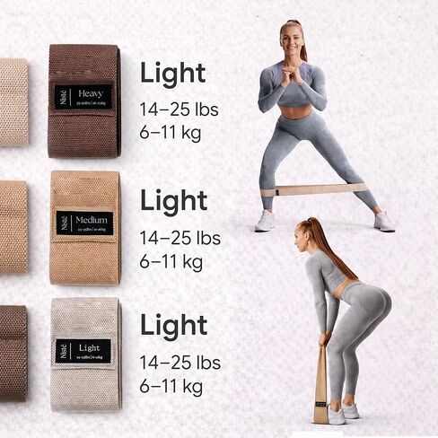 Neutral Resistance Bands Set – Heavy-Duty Exercise Bands for Glutes, Full-Body Strength Training, Home Workouts & Stretching in Saudi Arabia