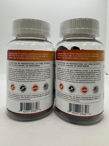Vitamatic Valerian Root & Chamomile Gummies – Plant-Based Botanical Extract – Mixed Berry Flavor – Vegan, Non-GMO, Gluten-Free – Herbal Supplement – 60 Count (120 Count) in Saudi Arabia