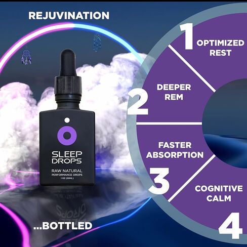 DROP FX Drops Natural Sleep Aid with Melatonin, Valerian & Lavender - Fast-Absorbing Liquid Formula for Deep Rest - Sleep Support Supplement in Saudi Arabia