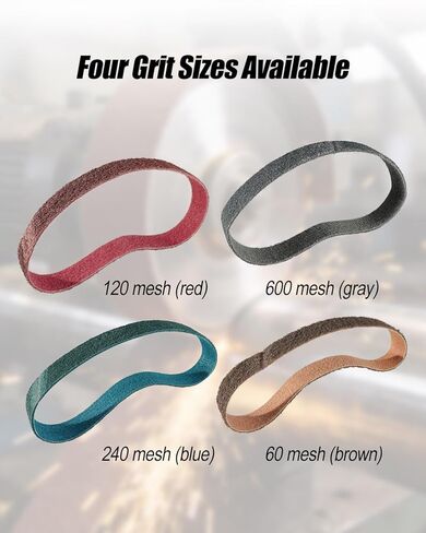 4 Pcs 1-1/2 x 30 Inch Grits Non Woven Surface Conditioning Sanding Belts Fit for Pipe Tube Polisher Sander Metal Pole and Metal Fabricators Profession Sander Belt 60 Grit 120 Grit 240 Grit 600 Grit in Saudi Arabia