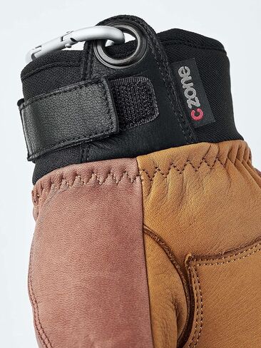 Hestra Vertical Cut CZone 3-Finger Leather Winter Glove - Windproof and Waterproof, Versatile 3-Finger Glove for Skiing, Snowboarding and Snow in Saudi Arabia