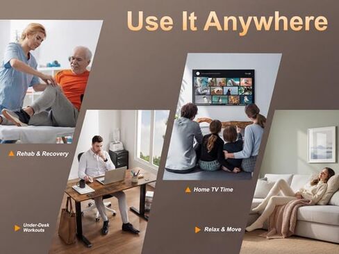 آلة بيضاوية الشكل تحت المكتب، تمرين ساق هادئ للمكتب المنزلي والبالغين وكبار السن، جهاز تحكم عن بعد، 12 سرعة، 3 أوضاع تلقائية، للأمام/الخلف، مجمعة بالكامل، رمادي in Kuwait