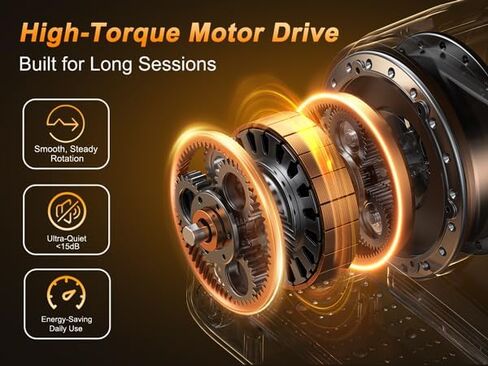 آلة بيضاوية الشكل تحت المكتب، تمرين ساق هادئ للمكتب المنزلي والبالغين وكبار السن، جهاز تحكم عن بعد، 12 سرعة، 3 أوضاع تلقائية، للأمام/الخلف، مجمعة بالكامل، رمادي in Kuwait