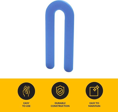 Brixwell PHS1632-XCP100 1/16" x 3-1/2" Plastic Horseshoe Shim Blue - Pack of 100 in Kuwait