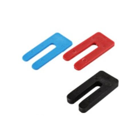 Plastic U-Shims Variety Pack (1/16-Blue, 1/8-Red, 1/4-Black) X 3 X 4 - Pack of 60 in Kuwait