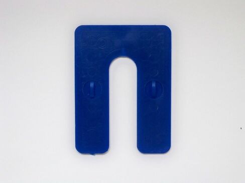 Plastic U-Shims Variety Pack (1/16-Blue, 1/8-Red, 1/4-Black) X 3 X 4 - Pack of 60 in Kuwait