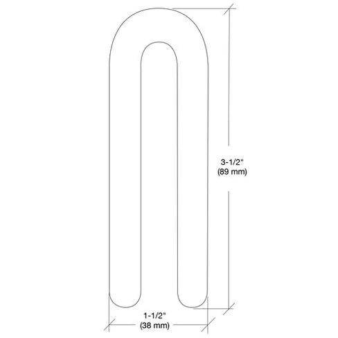 Black 1/4" x 1-1/2" x 3-1/2" Horseshoe Shims - 100 Shims in Saudi Arabia