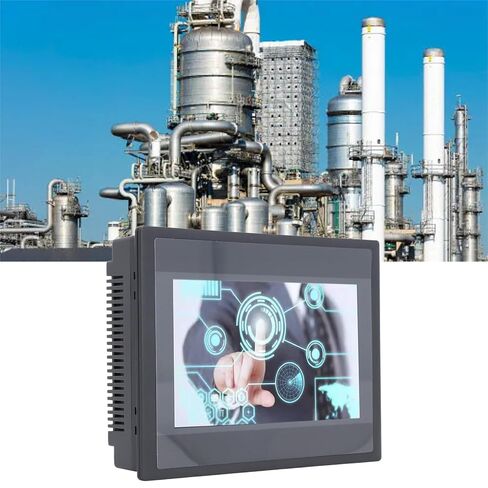 لوحة عرض TFT LCD مقاومة تعمل باللمس HMI صناعية مقاس 7 بوصة مع 800 × 480 12 مدخلاً و8 مخرجات لأنظمة التحكم PLC والأتمتة الصناعية لـ FX3U 20 40 48MRT DC4V 1A in Kuwait
