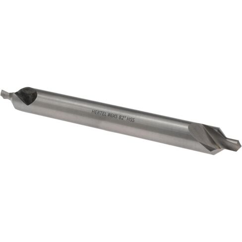 Combo Drill & Countersink, #6, HSS, 1/2" Body Diameter, 7/32" Point Diameter, 118° Angle, Bright Polished Finish, 5" OAL in Saudi Arabia