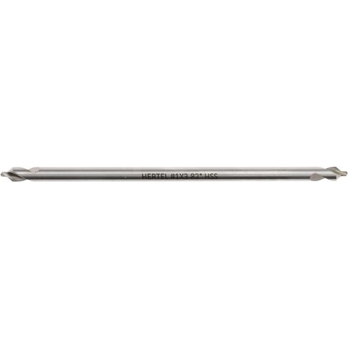 Combo Drill & Countersink, #1, 1/8" Body Diameter, 118° Angle, Cobalt, 3/64" Point Diameter, Bright Polished Finish, 4" Overall Length in Saudi Arabia
