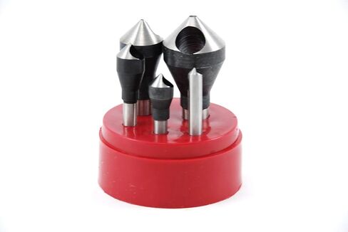 SHARS 5 PC 90 Degree Zero Flute HSS Countersink & Deburring Set 404-9222 P in Saudi Arabia