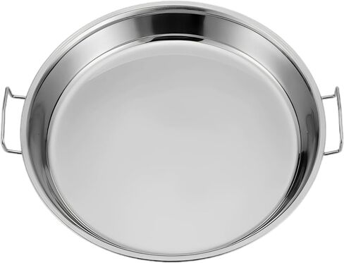 Stainless Steel Liangpi Plate, 10.2 in, Dual Handle Cooking Pan, Flat Bottom, Home Kitchen Use in Saudi Arabia