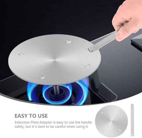 Stainless Steel Induction Plate Heat Diffuser Cooking Adapter 160mm X 3.4mm for Gas Stove and Induction Cooktop Kitchen Use in Saudi Arabia