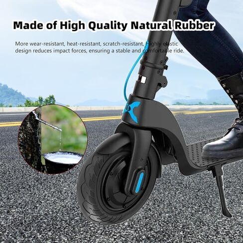 إطار صلب 10x2.125، استبدال الإطارات 10 بوصة، إطار بدون أنبوب لسكوتر كهربائي Segway Ninebot F20/F25/F30/F40/F65/D18W/D28U/D38U Gotrax G4/XR/V2 Hiboy S2 Pro (عبوتان) in Saudi Arabia