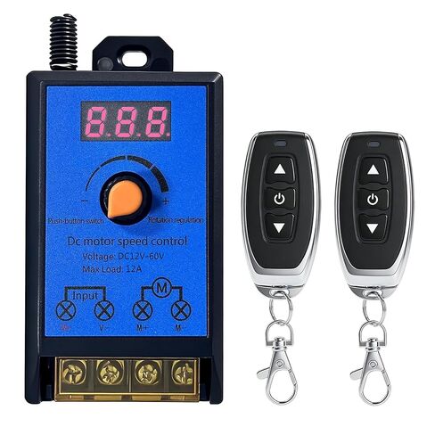 Wireless DC Motor Remote Control Switch,DC 12V-60V 12A M29B Motor Speed Controller Remote Control Switch,Wireless Remote Switch with 100 ft Range,Suitable for Various DC Motors,Lighting Fixtures,Fan. in Kuwait