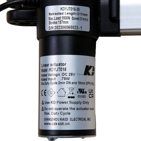 Linear Actuator Kaidi Model KDYJT018-35 Power Recliner Lift Chairs Motor Replacement in Kuwait