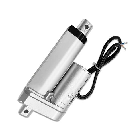 One Pair of 6" Inch (150mm) Stroke 12V Electric Linear Actuator 225lbs (1000N) Load Capacity 10mm/s IP55 Waterproof Silver Aluminum in Saudi Arabia