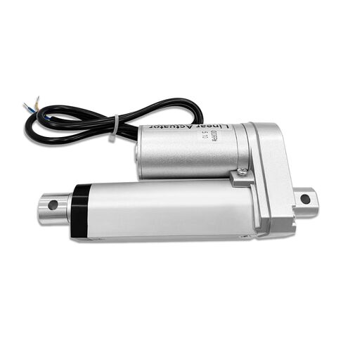 One Pair of 6" Inch (150mm) Stroke 12V Electric Linear Actuator 225lbs (1000N) Load Capacity 10mm/s IP55 Waterproof Silver Aluminum in Saudi Arabia