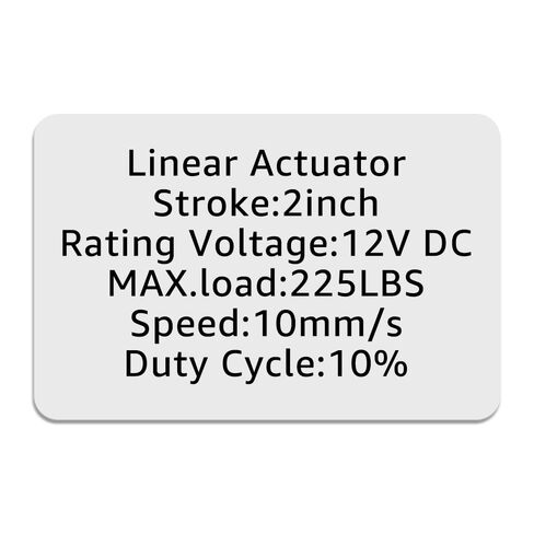 One Pair of 6" Inch (150mm) Stroke 12V Electric Linear Actuator 225lbs (1000N) Load Capacity 10mm/s IP55 Waterproof Silver Aluminum in Saudi Arabia