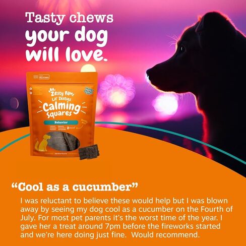 Zesty Paws Flavored Soft Chews - Calming for Dogs Anxiety Composure Relief with Ashwagandha Melatonin Chamomile Passionflower Dog Stress Separation Aid for Fireworks and Thunder 20 oz… in Kuwait