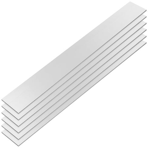 SHEUTSAN Aluminum Flat Bar, 1/8 x 2 x 15.7 Inches, 6 Pieces, Metal Stock for Crafting in Saudi Arabia