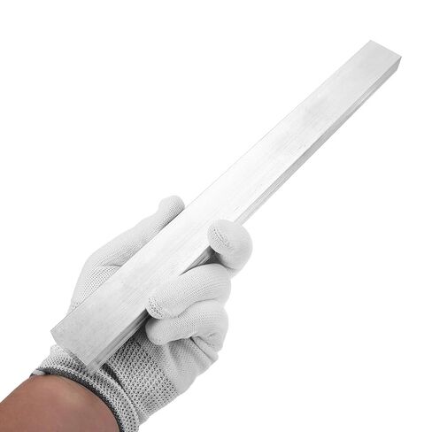 MECCANIXITY Square Aluminum Flat Bar, 5/8" (16mm) Thick x 1-3/16" (30mm) Width x 13" (330.2mm) Long 6063 Aluminum Flat Plate Solid New Mill Stock Silver for Industrial Building in Saudi Arabia