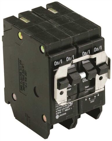 Eaton BQC230250 Quad Breaker One 2 Pole 30 Amp And One 2 Pole 50 Amp Common Trip, 1 " x 1 " x 1" in Saudi Arabia