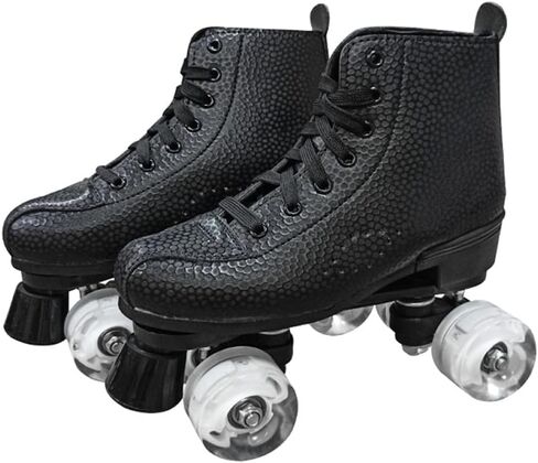 Quad Roller Skate Adult Double-Row Leather Skates Universal high top-Wheel Skates Adjustable Outdoor Freestyle Skates in Saudi Arabia