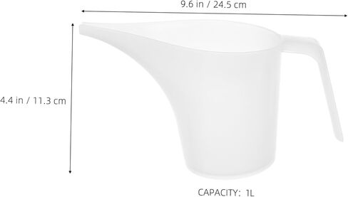 Alipis 4pcs Long Spout Measuring Cup Pitcher Plastic Funnel for Baking Soap Making Lab Watering Easy-read Graduations in Saudi Arabia