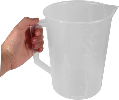 VALICLUD Batter Measuring Cup Graduated Wide Mouth Plastic Beaker Science Experiments Kitchen Use in Saudi Arabia