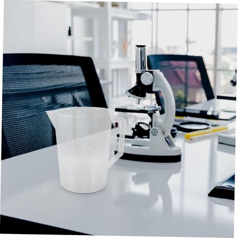 PartyKindom 3000ml Plastic Measuring Cup Graduations Wide Mouth for Spill-Free Pouring Sturdy Lab Beaker for Kitchen and Laboratory Measurements in Saudi Arabia
