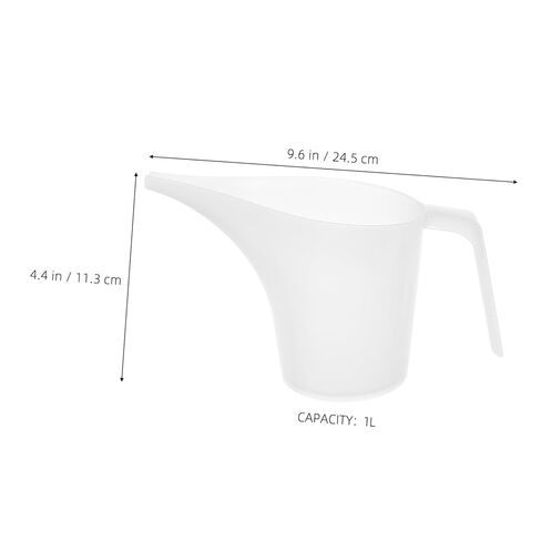 Ciieeo 4pcs Plastic Measuring Cup Funnel Pitcher Graduations Versatile for Baking Soap Watering Lab Use in Saudi Arabia