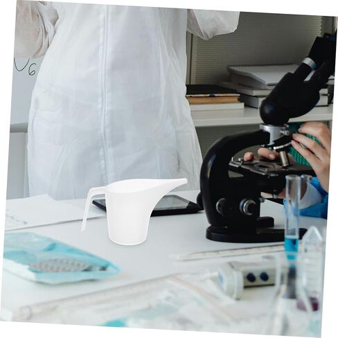 Ciieeo 4pcs Plastic Measuring Cup Funnel Pitcher Graduations Versatile for Baking Soap Watering Lab Use in Saudi Arabia