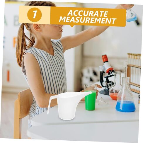 4pcs Accurate Graduations Funnel Pitcher Long Spout Measuring Cups for Baking Gardening in Saudi Arabia